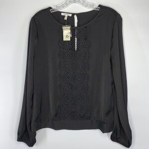 Maurices Black Long Sleeve Blouse NWT
